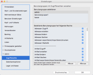 Benutzerrechte